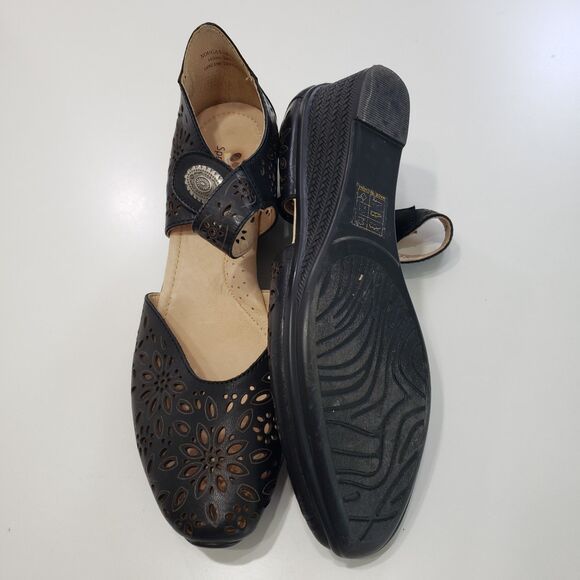 Spring Step Women's Genuine Leather Shoes with Cut-outs, Size 41 - Picture 3 of 8